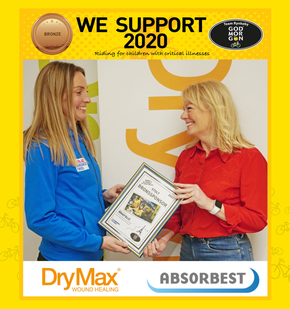 DryMax är sponsorer av Team Rynkeby - God Morgon 2020