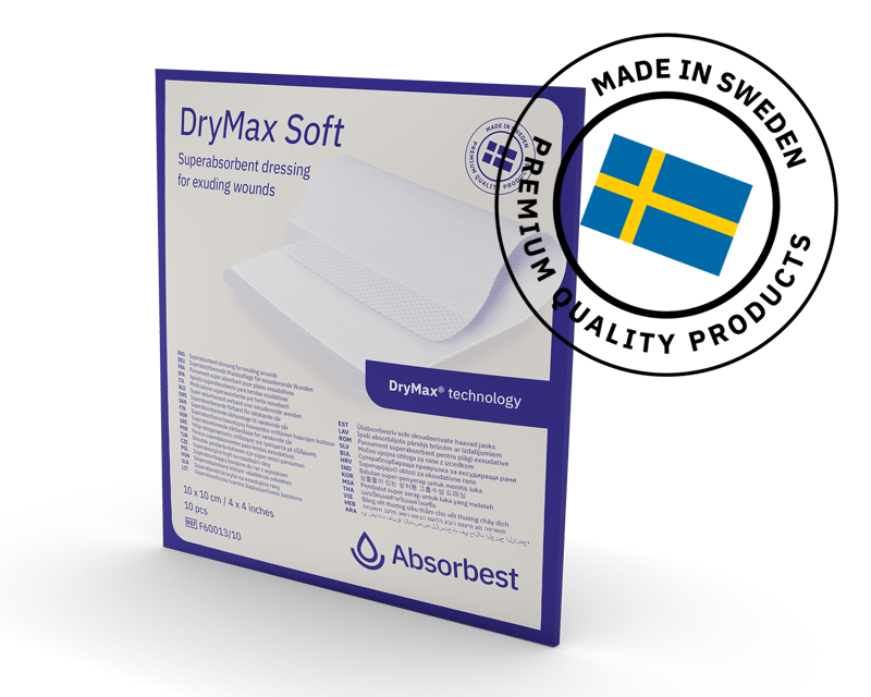DryMax Soft, ett superabsorberande primärförband