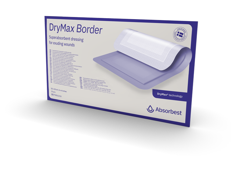 DryMax Border, ett superabsorberande border förband