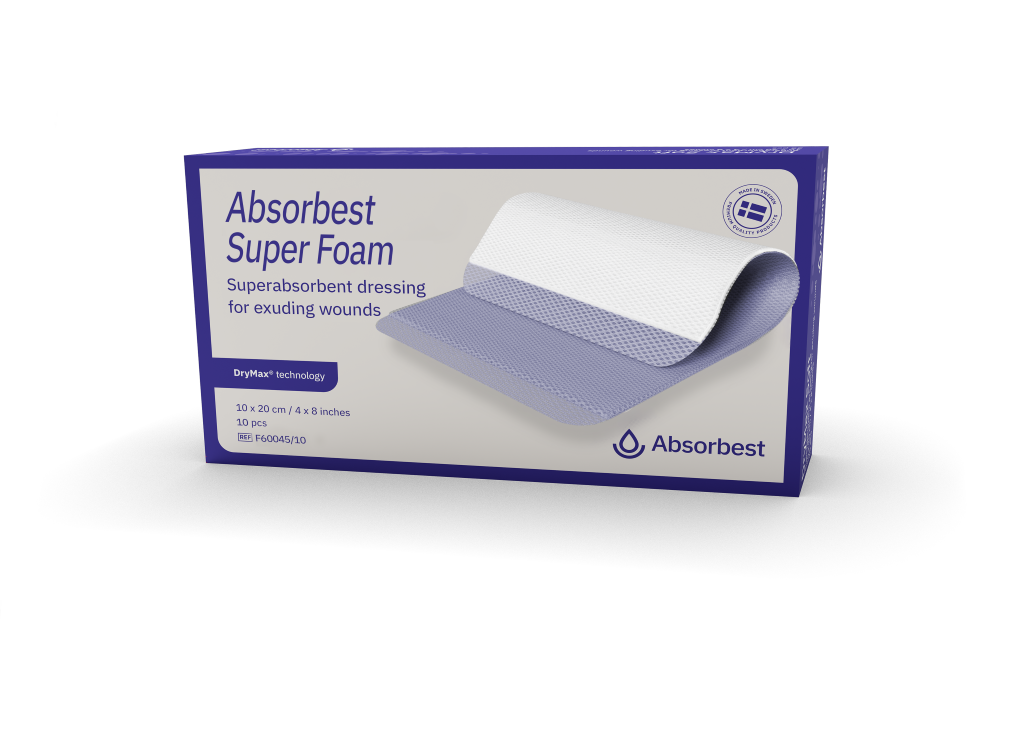 Ett superabsorberande skumförband, Absorbest DryMax Super Foam