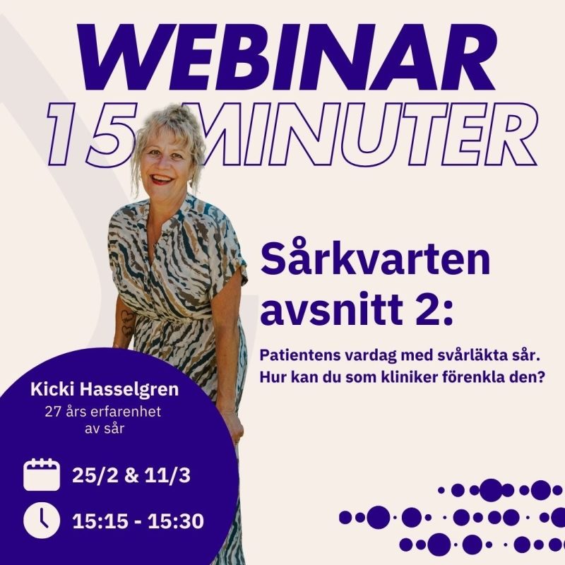 Sårkvarten, ett webinar om sårbehandling.
